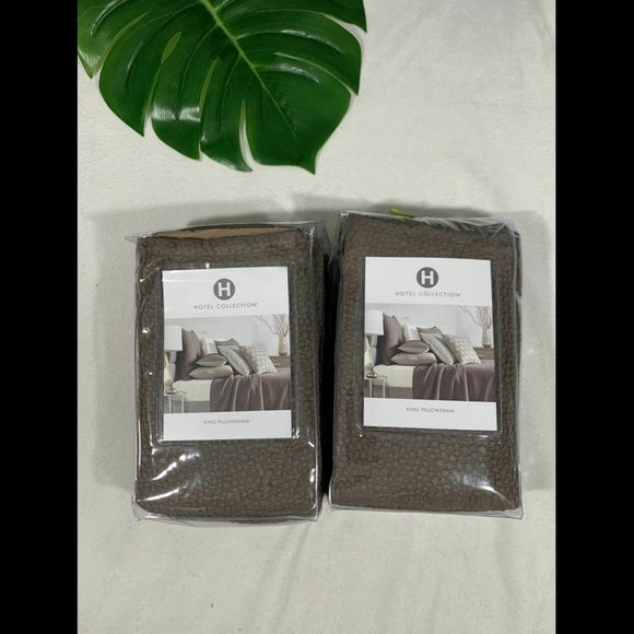 NIB Hotel Collection Como (1) King Coverlet Blanket +(2) King Shams - Picture 2 of 12